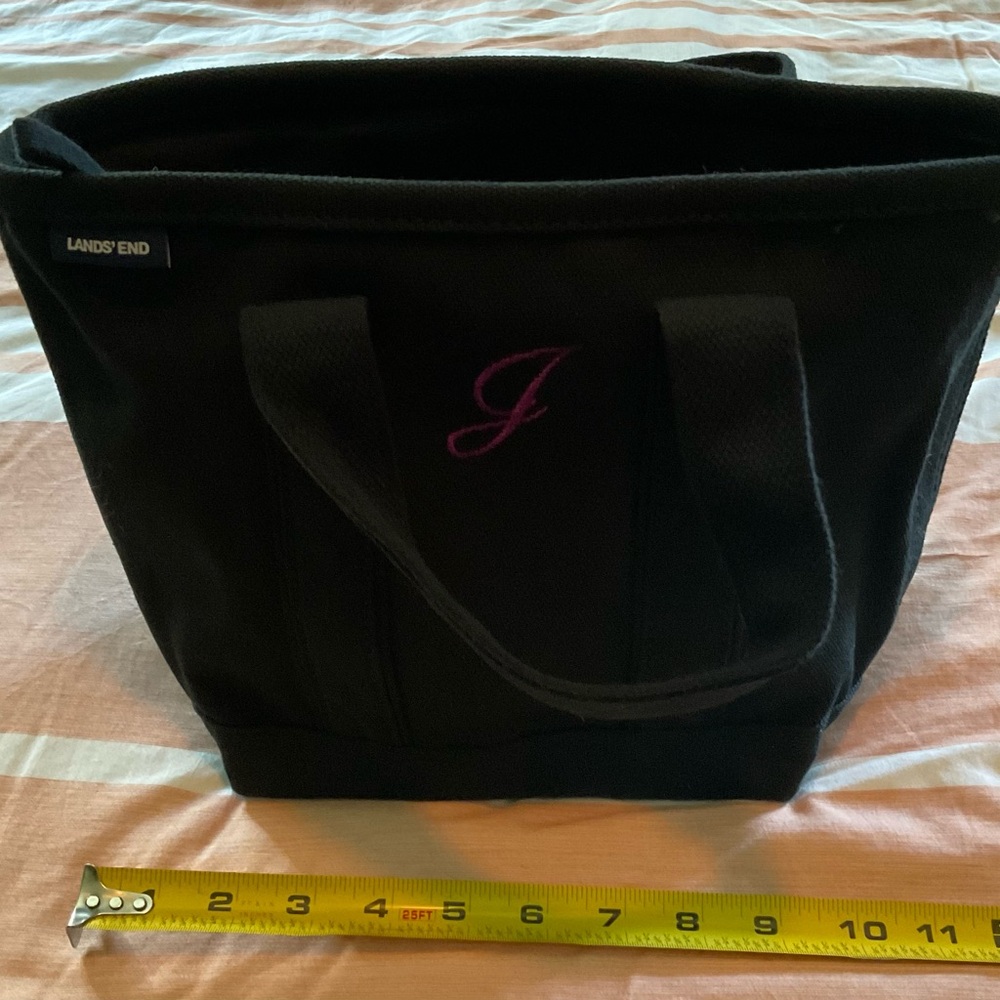 Lands' End Black Tote Bag
